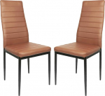 S&ouml;&ouml;gitoa toolid, 2 tooli, S&ouml;&ouml;gitoa toolid Modern, kunstnahast kate, k&otilde;rge seljatugi, mugav s&ouml;&ouml;gitoa tool, kunstnahast tool, SGS testitud (2, pruun)