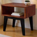 Akaatsia Serena &ouml;&ouml;kaplaat T&auml;ispuidust voodipoolne laud magamistuppa elutuppa kolledži &uuml;hiselamusse (Americano)