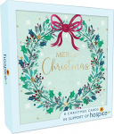 XSA006 Weihnachtskarten, Motiv: Weihnachtskranz, Hospiz, UK, 8 St&uuml;ck