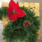 Dmora Stubai j&otilde;ulukaunistus, j&otilde;ulukaunistus, pidulik kaunistus, valmistatud Itaalias, 800 x 8 cm, roheline ja punane