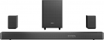 Hisense AX5125H 5.1.2 Soundbar juhtmevaba subwooferi ja tagak&otilde;laritega, 500W, Dolby Digital Plus, Dolby Atmos, Bluetooth, HDMI eARC/Optiline/AUX/USB, must (2024)