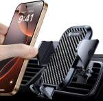 andobil mobiiltelefoni hoidik auto mobiiltelefoni hoidik 2019 Upgrade ventilatsioonihoidik koos 2 ventilatsiooniklambriga, universaalne nutitelefoni hoidik s&otilde;idukitele 360 &deg; p&ouml;&ouml;ramine iPhone 11 11 Pro Samsung Galaxy Note10 Huawei LG jne, must