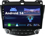 BXLIYER Android 14 IPS autoraadio Honda Accord 7. (2002-2007) - Sisseehitatud CarPlay / Android Auto - Tagurduskaamera tasuta - 2G + 32G - Juhtrattajuhtimine DAB Fast-Boot BT WiFi DSP - 2 DIN 10.1