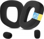 TaiZiChangQin HS80 Max Asendusk&otilde;rvapadjad, mis &uuml;hilduvad Corsair HS80 Max HS80 USB Wired HS80 RGB Wireless Gaming Headphones Cooling Gel Microphone Foamiga