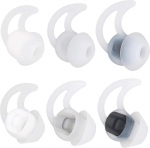 Aiivioll QC30 Silikoonist k&otilde;rvaklapid S M L 3 paari Silikoonist asendusk&otilde;rvaklapid, mis &uuml;hilduvad Bose QuietControl 30 QC20 QC20i QC30 Soundsport Free SIE2 IE2 IE3 traadita k&otilde;rvaklappidega (valge)