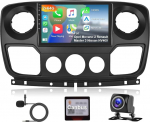 Hodozzy 2G + 64G Android autoradio Renault Master 3 Opel Movano 2 Nissan NV400 2010-2021 Carplay Android auto, 10,1-tolline puuteekraan koos navigatsiooniga WiFi Bluetooth HiFi FM RDS Canbus tagurdamisega
