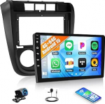 4G + 64G GOHHDL Android Autoradio Volkswagen Crossfox 2003-2009 koos Navi Carplay Android autoga, 9-tolline 2Din Touch Radio GPS WiFi Bluetooth FM/RDS SWC tagurduskaamera ja mikrofoniga