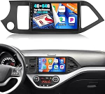 OiLiehu 4G+64G 8 Kern Qualcomm Snapdragon Android 15 Autoradio f&uuml;r Kia Picanto TA 2011-2016 Carplay Android Auto Autoradio Mit Bildschirm 9" mit Bluetooth FM RDS GPS WiFi SWC DSP R&uuml;ckfahrkamera