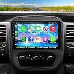 4+64GB autoraadio Opel Vivaro B 2014-2018 juhtmevaba Carplay & Android Car, 9-tolline Android 13 Vivaro B Stereo koos h&auml;&auml;ljuhtimisega Bluetooth 5.2 WiFi GPS SWC EQ FM RDS Tagasivaate kaamera