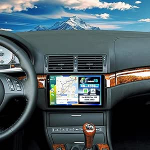 SIXWIN 4+128G Android 15 autoraadio koos CarPlay/Android auto/peeglilinkiga BMW 3 seeria E46 1999-2005.9-tollise HD puuteekraaniga toetab WiFi GPS Bluetooth FM/RDS USB EQ + tagurduskaamera