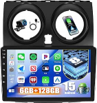 CAMECHO 6+128G 8-tuumaline Android 15 autoraadio Nissan Qashqai 2006-2016, 9-tolline navigatsiooniraadio Bluetooth, GPS, WiFi, Wireless Carplay, Android Car, FM/RDS 32EQ DSP Peeglilink + tagurdamine