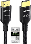 Etseinri HDMI 2.1 kaabel 6M sertifitseeritud 10K 8K 4K Ultra High Speed HDMI&reg; kaabel 1440P@240/165/144/120Hz 48Gbps punutud kaabel HDCP 2.2 Dolby Atmos Vision eARC HDR m&auml;ngumonitoridele TV Soundbarile