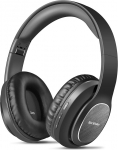 WorWoder Bluetooth k&otilde;rvaklapid &uuml;le k&otilde;rva, [80 tundi] traadita k&otilde;rvaklapid HiFi Stereo kokkupandavad k&otilde;rvaklapid mikrofoniga, pehmed k&otilde;rvapadjad iPhone/iPad/Android/Laptopid (must)