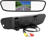 4,3-tolline auto tahavaatepeegel, HD 8LED veekindel auto HD tahavaatepeegel koos tagumise vaatekaamera monitori funktsiooniga modifitseeritud autoosade jaoks