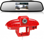 4,3-tolline tahavaatepeegli monitor + piduritulede tagurduskaamera asendus Opel Vivaro Surf Concept/Life/Movano X70 Box/Vauxhall/Combo/Nissan Interstar/Primastar/Renault Master 2 jaoks