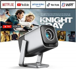 Nutikas projektor 4K, &uuml;hilduv Netflix & 28000L TOF Auto Focus / Trapetsikorrektsioon, XuanPad projektor WiFi 6 & Bluetoothiga, 210&deg; p&ouml;&ouml;rlev kodukino / v&auml;liprojektor mobiiltelefonile / arvutile