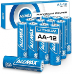 Allmax AA Mignon Maksimaalse v&otilde;imsusega liitiumpatareid (12 tk) - pikima elueaga, lekkekindlad, 20-aastane s&auml;ilivusaeg, &uuml;limuslik j&otilde;udlus, ideaalne turvakaamerate vilkumiseks (1,5 V)
