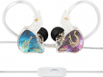 KBEAR Phoenix In-Ear m&auml;nguk&otilde;rvaklapid, m&auml;nguk&otilde;rvaklapid mikrofoniga, k&otilde;rvaklapid koos kaabliga, k&otilde;rvaklappide v&otilde;imas bass, k&otilde;rvamonitor, 10 mm Dual Magnet DD, IEM m&uuml;rasummutus PS5-le, m&auml;nguritele