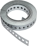 AERZETIX - C49720 - Paigalduslint - 25mm - Sirge perforeeritud - Tsingitud teras - 10 meetrit - &Oslash;8mm - Paindlik lintide kinnitamise tugi