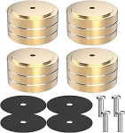 Monosaudio 4 x HiFi k&otilde;larite stendi jalad 40 x 20 mm k&otilde;larite spike seadme jalad Alumiiniumist l&ouml;&ouml;giabsorber isolatsioonijalad HiFi Coaster M4 l&ouml;&ouml;giabsorber v&otilde;imendi subwooferi plaadim&auml;ngija jaoks