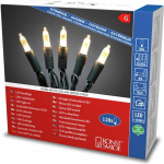 Konstsmide LED Mini Fairy Lights, 120 sooja valget dioodi, 24 V v&auml;litrafo, roheline kaabel, roheline