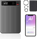 Qoosea AI Voice Recorder 64GB digitaalne helisalvesti koos ChatGPT-4.0 transkriptsiooni ja m&otilde;ttekaardiga, App Control loengute, koosolekute, k&otilde;nede jaoks, kaks salvestusrežiimi, 1 aasta tasuta AI teenus