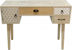 DRW Coffee Table with 4 Drawers Natural Wood 105 x 40 x 78 cm Colourful Standard