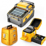 Fusion Splicer AI-9 koos &otilde;ppevideodega, fiiberoptiline splicer 6 mootoriga ja s&uuml;damiku joondamine FTTH ja kaabli &uuml;hendamise projektide ehitamiseks magistraalide ehitamiseks (ELi pistik)