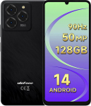 Ulefone Note 20 Pro mobiiltelefonid, 128GB/1TB SD laiendus Android 14, 17,1 cm 90Hz, 4G Dual SIM nutitelefon 50MP kolmekordne kaamera 6000mAh Octa Core s&otilde;rmej&auml;lg n&auml;o ID telefoni puhul UK versioon must