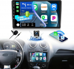 2+64G CAMECHO Android 13 autoraadio Ford Fiesta Focus Transit Connect Kuga Mondeo Smax, 9-tolline traadita Carplay Navi Bluetooth raadio Android Car WiFi GPS FM/RDS peegel Link SWC + tagurdamine