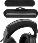 Geekria suur kate + peapaela kaitsekomplekt/peapaela kaitsekate koos t&otilde;mblukuga/DIY paigaldusega, ei vaja t&ouml;&ouml;riistu, &uuml;hildub AKG, JBL, Razer, Sennheiser, Turtle Beach (Velour)