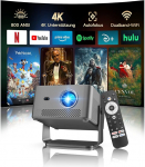 Magcubic Beamer 4K, 1080P Native 800ANSI Projektor mit WiFi, Bluetooth, Sprachsteuerung, Integrierter TV-Stick, Autofokus, Automatische Trapezkorrektur, 180&deg; Drehbar 15W Lautsprecher Projector HY450GT