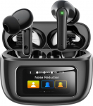 Traadita Bluetooth 5.4 k&otilde;rvaklapid, k&otilde;rvaklapid Bluetooth puuteekraaniga ja 5 EQ režiimiga, Bluetooth k&otilde;rvaklapid ANC/ENC m&uuml;ravastased, 8h m&auml;nguaeg, IPX7 veekindlad spordi- ja m&auml;nguk&otilde;rvaklapid.