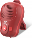 Juhtmevaba kaasaskantav minik&otilde;lar, IP56 veekindel klambriga Boombox, v&otilde;imas heli, punane