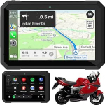 Sunweyer mootorratta Carplay ja Android auto kaasaskantav traadita GPS-navigatsioon 7-tolline IPX7 veekindel puuteekraan 5G Dual Bluetooth