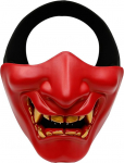 Airsoft Half Face Masks Evil Demon Monster Kabuki Samurai Hannya Oni Half Face Masks for Masquerade Party Halloween Cs War Game