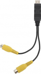 USB-CVBS-videov&auml;ljundi adapter, HD CVBS-videokonverteri adapter, USB-CCA-liidesekaabli adapter s&otilde;idukile, autoraadio AV OUT peatoele ja laeekraanile