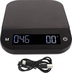 Coffee Scale with Timer, 0.1g High Precise Drip Espresso Scale with LCD Display Rechargeable Multifunctional for Pouring Over Coffee (5kg)