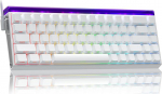 AULA Hero 68 m&auml;nguklaviatuur, mehaaniline, Hall Effect magnetl&uuml;liti, 0,01 mm reguleeritav k&auml;ivitus, kiire vallandamine, 8K Polling Rate, k&uuml;lg graveeritud, 60% RGB klaviatuur koos kaabliga, QWERTY (valge)
