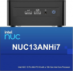Intel NUC 13 Pro NUC13ANHi7 Arena Canyon Mini PC, Core i7-1360P, 32GB RAM, 1TB SSD, Mini arvuti Windows 11 Pro &auml;ri- ja kodukontorile, tugi 8K/4K Quad Display/WiFi 6E/BT 5.3/Thunderbolt 4