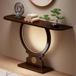 Generisch Schmaler Vintage-Konsolentisch - Moderner h&ouml;lzerner Eingangstisch (120 cm) f&uuml;r Flur, Wohnzimmer und Foyer - Stilvolle und funktsionaalne Wohndekoration, perfekt hinter dem Sofa.