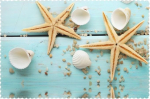 6 hitzebest&auml;ndige Tischsets f&uuml;r Zuhause, K&uuml;che, Hotel, Bankett, Dekoration, 30,5 x 45,7 cm, Seestern und Muscheln, 6 hitzebest&auml;ndige Tischsets f&uuml;r Zuhause, K&uuml;che, Hotel, Bankett, Dekoration, 30,5 x 45,7 cm, Seestern und Muscheln