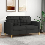 2-kohaline diivan Must 140 cm Kangast diivan Elutuba Noorte diivan Relax diivanid Diivanid ja diivanid Diivanid magamistuppa Noorte lastetuba