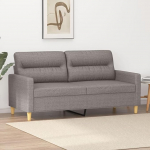 2-kohaline diivan Kahekohaline diivan Diivan Lounge diivan Relax diivan Polsterdatud diivan K&uuml;lalissohv Diivan Lamamistoas Diivan elutuppa Magamistoas K&uuml;lalistetoas Taupe 140 cm Kangas