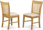 East West Furniture NFC-OAK-C Norfolk k&ouml;&ouml;gi s&ouml;&ouml;gitoolid linasest kangast polsterdatud puidust toolid 2 tamme komplektis