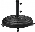 Yaheetech 20,6 kg p&auml;ikesevarju statiiv ratastega l&auml;bim&otilde;&otilde;t 50,5 cm p&auml;ikesevarju statiiv p&auml;ikesevarju stabiilne vihmavarju hoidja 34/38/48 mm vihmavarjupostidele aeda/r&otilde;dule/rannikule, pronksist