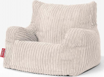 Lounge Pug, Bean Bag Wing Chair Cord Cream