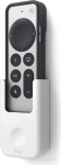 elago kaugjuhtimispuldi hoidik, mis &uuml;hildub Apple TV 4K Siri Remote 3. p&otilde;lvkonna (2022) ja 2. p&otilde;lvkonna (2021) kaugjuhtimispuldiga (valge)