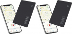 Reyke Slim Wallet Tracker Card, laetav rahakoti otsija, mis &uuml;hildub Apple Find My (ainult iOS), eseme otsija pagasim&auml;rkide, mobiiltelefonide, passide jaoks (2 tk)