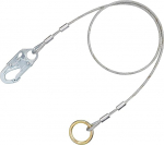 3M Protecta AJ408AG Pass-Thru 6.35mm kaetud tsingitud kaablipaeladapter 3/4" 3600# Snap Hook ja 3 x 3/8" kaetud O-r&otilde;ngas - h&otilde;bedane